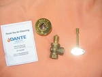 Dante Blue Flame Hi Flow Gas Fireplace Brass Floor Valve Angled Key. Fixed Price $24.99.