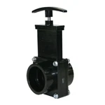 Valterra Abs Gate Valve W/plastic Paddle & Handle, 1-1/2 Slip X Black 7101. Fixed Price $17.64.