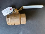 1-1/2" Fnpt Lead-free Bronze Brass Std. Port Ball Valve, 150 Wsp, 600 Wog, Usa. Fixed Price $42.83.