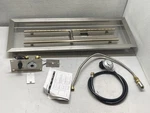 Stanbroil 30X10 Drop-in Fire Pit Kit Natural Gas H-burner Stainless 125K Btu. Fixed Price $154.95.