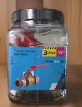 (3-PK) Sharkbite Max Push-to-connect Ball Valve Pro Pack Brass 1/2" UR22222J3. Fixed Price $31.50.