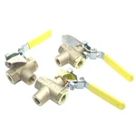 Lot Of 3 Apollo 7K-101-46 Ball Valves 1/4IN Npt, 125PSI Max, Two Piece W/ Drain. Fixed Price $71.00.