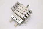 Smc Used SY5240-5LOZ 4PCS Solenoid Valve W/ Manifold Block VLV-I-1596=9J22-1. Fixed Price $44.98.