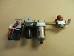 Smc Pneumatics 1/8" Npt Air Line Combination Set New T1050. Fixed Price $74.00.