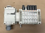 Smc VQC2201N-5, VQC2101N-5, VQC2201N-51 6 Bank Slot Valve. Fixed Price $300.00.