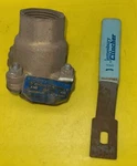 Jamesbury 1" 21-1100TT-0 Threaded Ball Valve, Piece Bronze Body, Ch Pltd. Fixed Price $44.99.