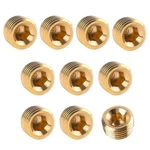 Brass 3/8" Npt Male Pipe Fitting Set 10 Pcs Hex Counter Sunk Plugs For .... Fixed Price $14.99.