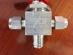 Whitey SS-43XS4-S4-M4 3-WAY Ball Valve, 0.80 Cv, 1/4 In. Mnpt. Fixed Price $80.00.
