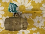 Atlantic 600T112-NL Full Port Forged Brass Ball Valve Lead-free, 1-1/2", Wog. Fixed Price $20.00.