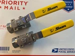 (2) Sharpe 1/2 Inch Valves Series 50C767 Stainless Steel 316 , 3000 Psi Wog. Fixed Price $150.00.