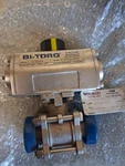 Bi-torq BI-45-SS-DA Double Acting Pneumatic Actuator With CF8M Valve. Fixed Price $175.00.