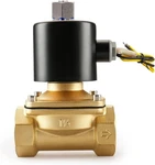 Baomain Pneumatic 1-1/2" Way Brass Electric Normally Open Solenoid Valve. Fixed Price $94.00.