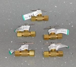 (5) Anderson Metals Brass 1/4" Compression Needle Valves Lf 7106C Amc 759106-04. Fixed Price $24.99.