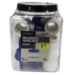 5 Valves Everbilt 1"X1"X4" Pvc Schedule 40 Slip Ball Pro Pack. Fixed Price $13.99.