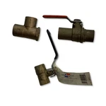 Stockham American Lee 3/4" 3/8" Npt Ball Valves And Fitting Lot, Pcs. Fixed Price $21.22.