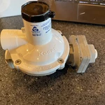 Kosan Cavagna 988TW-27 Twin Stage Regulator Lpg Gas 1/4" X 3/4" 450,000 Btu. Fixed Price $24.99.
