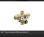 Kallista 3/4" Thermostatic Mixing Valve P29512-WS-NA. Fixed Price $400.00.