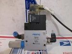 Festo Air Solenoid Valve CPE18-M1H-30L-1/4 With Electrical Coil 163140. Fixed Price $40.49.