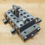 Lubriquip Port Hydraulic Manifold, (2)MSP-5T, MSP-10S, (2)MSP-10T Used. Fixed Price $46.54.