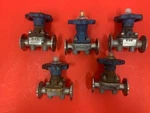 Itt - 1/2" Hand Actuated Diaphragm CF3M Five Valves. Fixed Price $167.50.