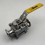 Sharpe N66 Sanitary Fitting 3-PIECE 1" Ball Valve, 316L Stainless Steel CF8M. Fixed Price $29.99.