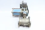 Jamesbury 37150313600TTT1 Pneumatic Stainless Flanged Control Valve 3IN. Fixed Price $1620.25.