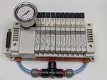 Smc VV5Q11-ULB970066 Solenoid Valve Manifold W/ VQ1200Y-5-X35 VQ1301-5 VQ1101-5. Fixed Price $169.99.