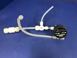 Fluorocarbon NV2-224 High Purity N.c. Pneumatic Valve, W/ Teflon Fittings. Fixed Price $40.00.