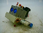 Bank Of Festo Solenoid Valves 9982 MFH-5-1/8 W/connection Plt 11898 PRS-1/8-B. Fixed Price $39.99.
