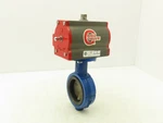 Abz 3" Wafer Butterfly Valve W/pneumatic Actuator 80DA Sr Spring Return. Fixed Price $329.99.
