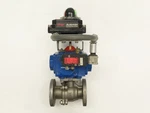 Flowserve 1-1/2" Stainless Ball Valve Compact Ii Pneumatic Actuator C30 SR-2C. Fixed Price $249.99.