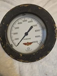 Vintage Acme Hydraulic Pressure Gauge 10000 Psi Brass Case Industrial 8". Fixed Price $139.00.