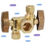 Brasscraft KTCR1901DVX 1/2-3/8" Dual Shut Off Valve Oem Bnib. Fixed Price $20.00.