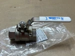 Watts S-FBV-1 Stainless Steel Ball Valve Full Port 3/4" Fnpt. Fixed Price $154.99.