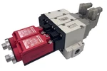 Smc VP544-5DZ1-03N-S1-X555 Safety Dump Valve With Allen-bradley Guard Master. Fixed Price $475.00.