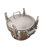 Circular Round Pressure Manway Manhole Cover Sanitary Tank Door Stainless. Fixed Price $102.50.