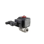 New! Gemini 1/4" Npt Carbon Steel Dbl Acting Pneu Valve 24VAC W/solenoid!!. Fixed Price $759.95.