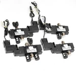 (lot Of 4) Parker B3-SERIES 12V Solenoid Air Valves With Cables And 4MM Fittings. Fixed Price $119.99.