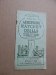 C.1920 Armstrong Brothers Tool Co Ratchet Drill Catalog Vintage Origianl Chicago. Fixed Price $24.00.