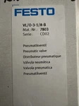 Festo VL/0-3-1/8-B-NPT Pneumatic Valve 10840 13.8-145PSI (BL184). Fixed Price $85.00.