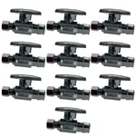 10 Pack Xfitting 1/2" Pex 1/4" Od Compression Straight Valve, Lead Free. Fixed Price $39.99.