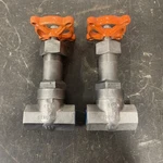 Pair Of New Stockham 18-8SMO 3/8" CF8M Gate Valve Stainless Steel. Fixed Price $39.95.