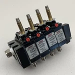(4) Aro A222SS-O24-D Solenoid Air Control Valve 1/4NPT (no Coils, Missing Bolt). Fixed Price $89.99.