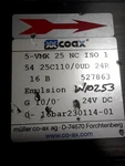 Coax 5-VMK 25 Nc Iso Valve-new No Box. Fixed Price $224.55.