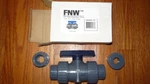 New Box Fnw Pvc Union Ball Valve 3/4 Inch Ptfe Seat Epdm "o" Ring. Fixed Price $9.99.