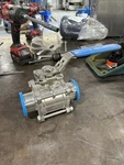 Sanitary Ball Valve 2" 1000 Wog Full Port Tri Clamp End 316 Stainless WH169. Fixed Price $100.00.