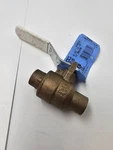 Nibco NJ830X6 Bronze Full Port Ball Valve 1/2 Inch Solder 100PIG 300 Deg Max. Fixed Price $29.36.