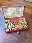 Vintage 1940'S Mueller Brass Charging Purging Refrigeration Valve Kit Usa. Fixed Price $220.50.