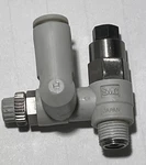 Smc Flow Control Pilot With Check Valve (ASP330F-01-06S) 1/8 Mnpt X 6MM Tube. Fixed Price $30.00.