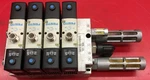 Festo VSVA-B-P53E-H-A1-1R5L Pneumatic Block With 4 Valves. Fixed Price $180.00.